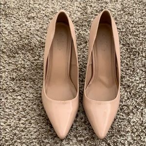 NWOT: Charlotte Russe, Nude Patent Leather Pumps
